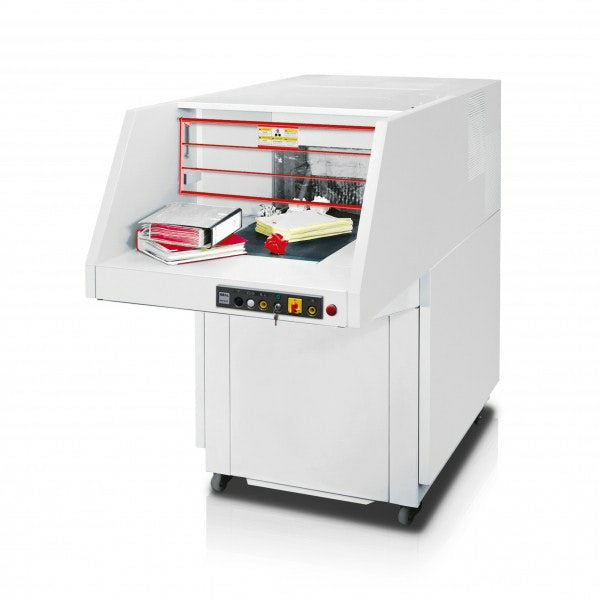 Ideal 5009CC – Aktenvernichter mit Autofeed 700 Blatt, DIN P-2, Partikelschnitt 8 × 80 mm, 300 l