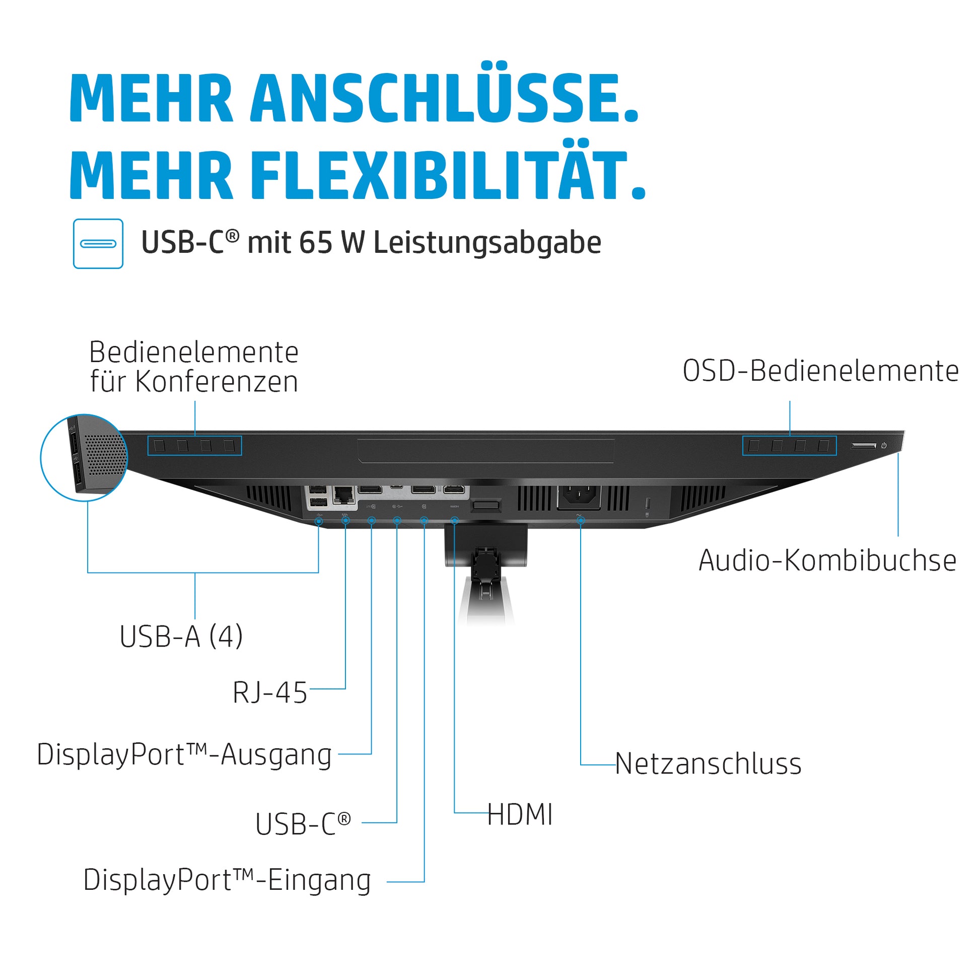 HP E24m G4 – Monitor, 23,8", 1920 × 1080 (Full HD)
