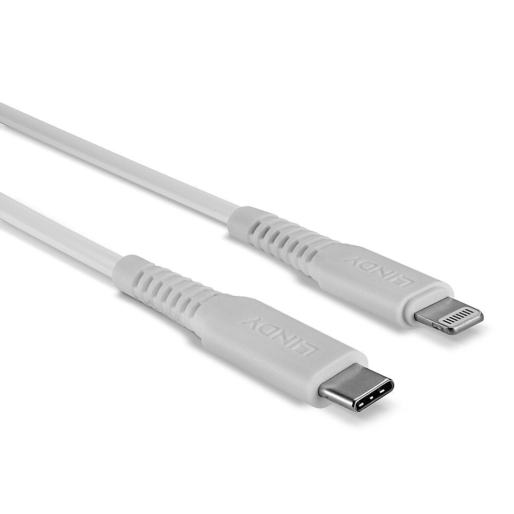 Lindy Kabel – Lightning auf USB‑C 2 m, Weiss – für iPhone/iPad