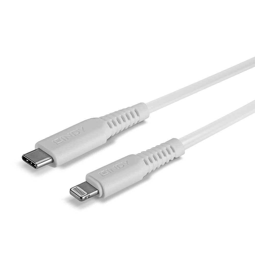 Lindy Kabel – Lightning auf USB‑C 2 m, Weiss – für iPhone/iPad