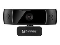 Sandberg Webcam – USB, Autofokus, Stereo-Mikrofon