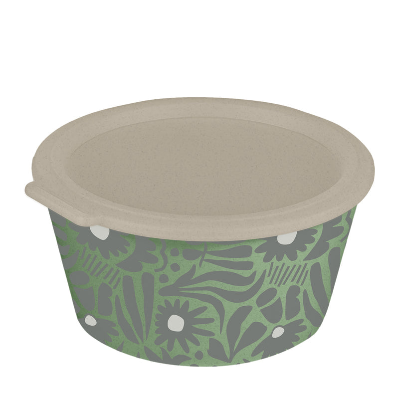 Koziol Dip-Schale Bloom – 2,2 l, Kunststoff (biozirkulär), mit Deckel, spülmaschinenfest, mikrowellengeeignet