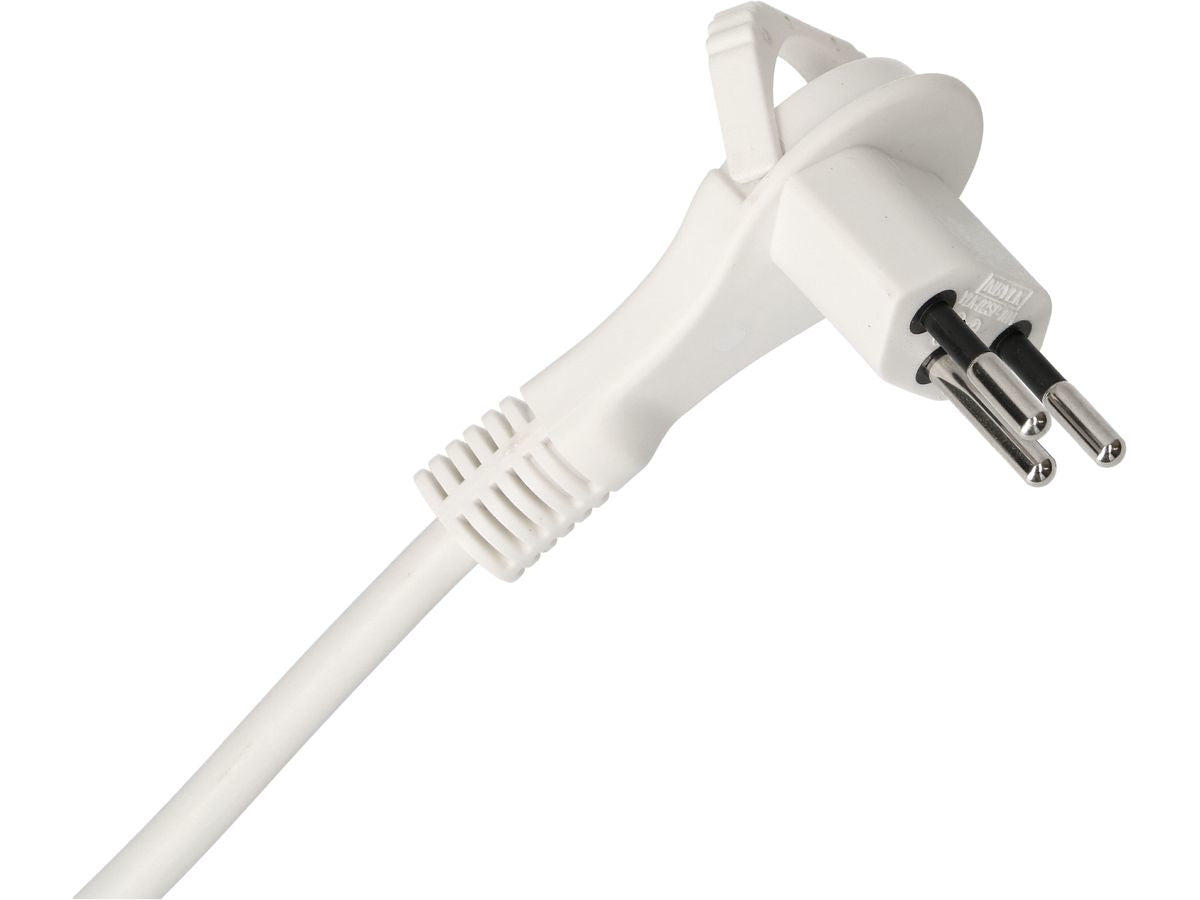 Max Hauri AG Max Hauri Verlängerungskabel – T12–T13, 3 m, 3×1 mm², weiss