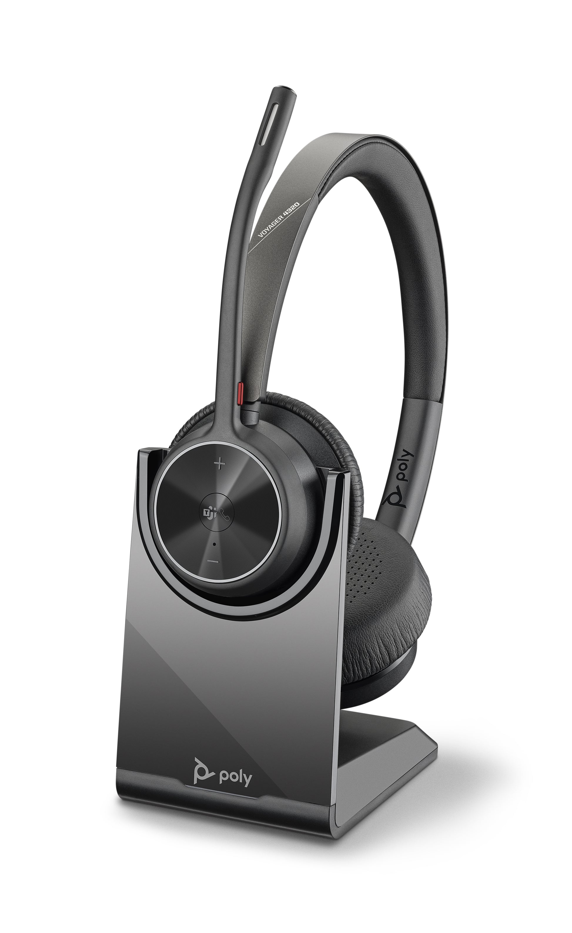 Poly 02 – Headset, On-Ear – USB-A, Bluetooth – Schwarz – für Büro/Callcenter