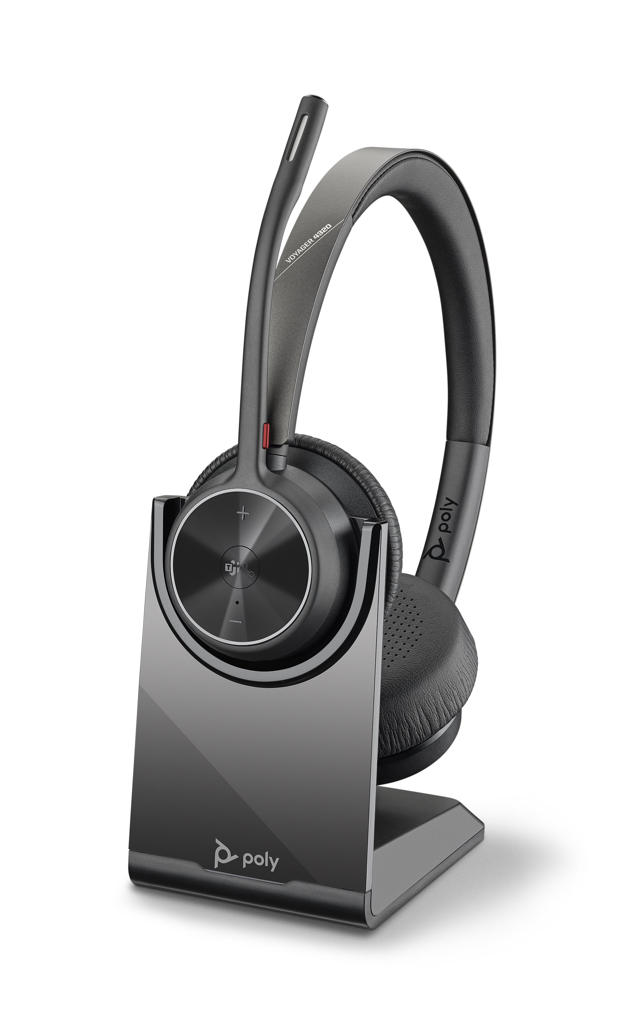Poly 02 – Headset, On-Ear – USB-A, Bluetooth – Schwarz – für Büro/Callcenter