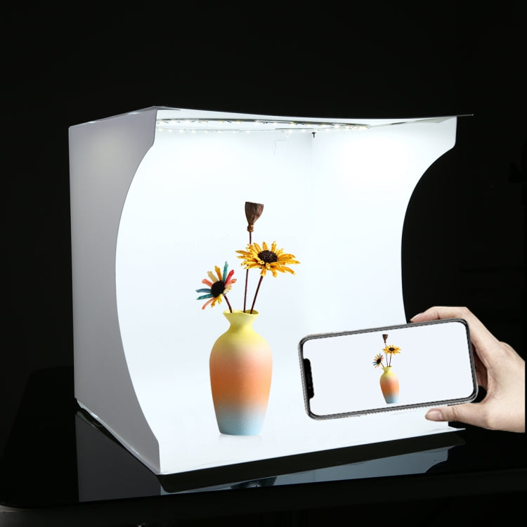 Puluz PU5030 Fotostudio – 31 cm, 6500 K, USB, 128 LEDs – Weiss