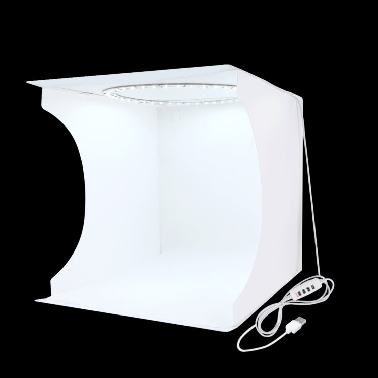 Puluz PU5030 Fotostudio – 31 cm, 6500 K, USB, 128 LEDs – Weiss