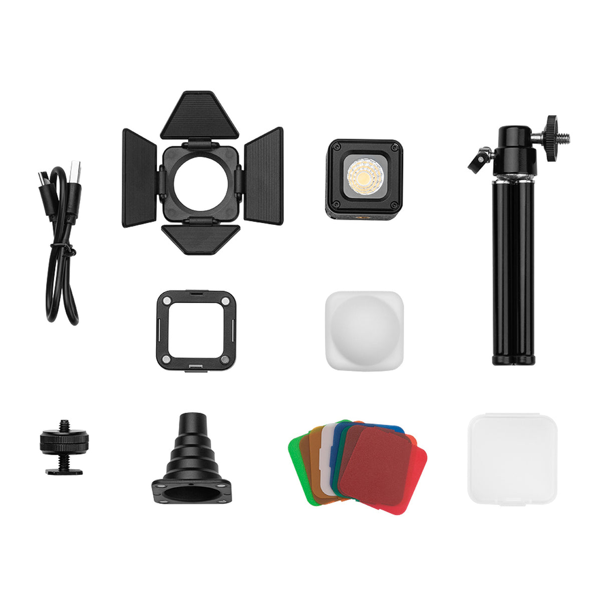 SmallRig RM01 (Kit 3469) LED-Videoleuchte – 3 W, 5600 K, CRI 95 – Diffusor, Tragetasche