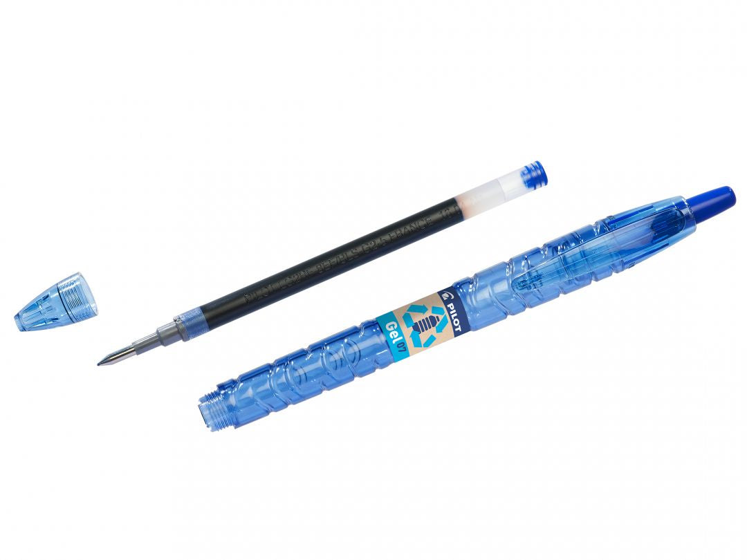 Pilot B2P Gelschreiber, Druckmechanik – Schwarz, Spitze 0,7 mm, dokumentenecht, nachfüllbar