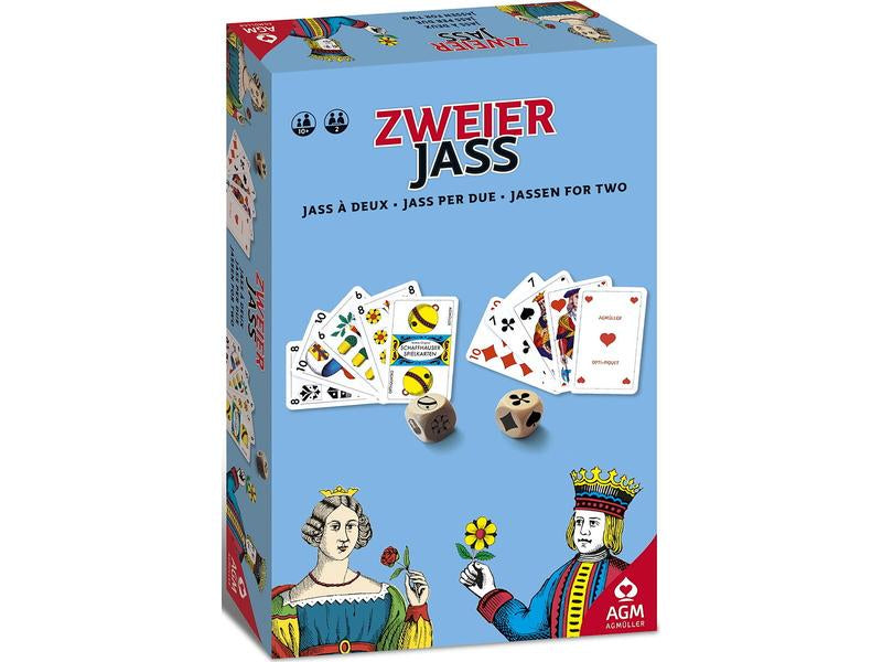 AGM AG Müller Jasskarten Zweier-Jass – 2 Spieler, ab 10 Jahren, d/f/i, 36 Karten, 150 × 224 × 45 mm