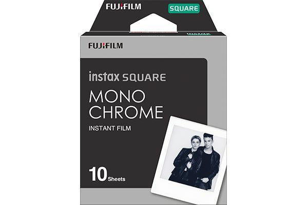 Fujifilm Instax Square Sofortbildfilm – Monochrom, 62 × 62 mm – für SQ10, SQ6, SQ1 – 10er-Pack