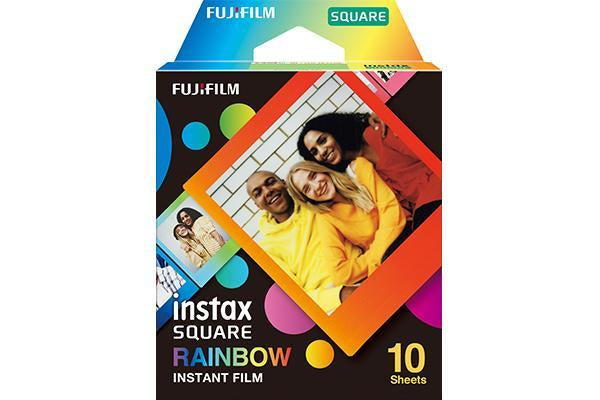 Fujifilm Instax Square Sofortbildfilm – 86 × 72 mm, Rainbow – für SQ10, SQ6, SQ1 – 10er-Pack