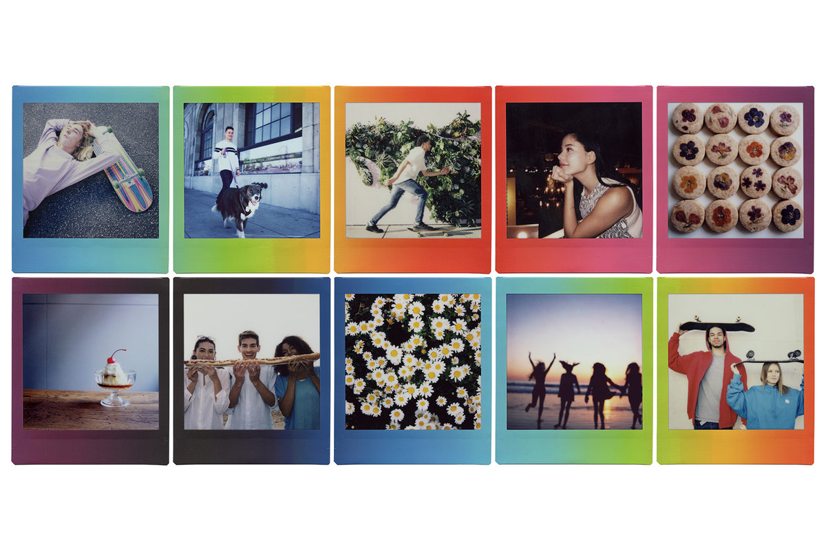 Fujifilm Instax Square Sofortbildfilm – 86 × 72 mm, Rainbow – für SQ10, SQ6, SQ1 – 10er-Pack