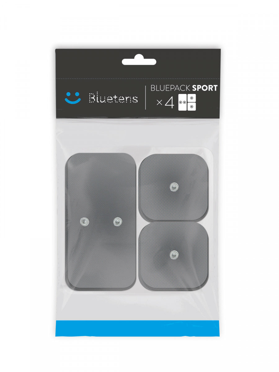 Bluetens Elektrode – für Duo Sport – 4 Stk – schwarz