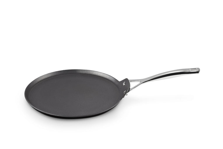 Le Creuset Fonduepfanne – Ø 28,6 cm, Aluminium, Teflonbeschichtung, für Induktion, Gas, Glaskeramik, Schwarz