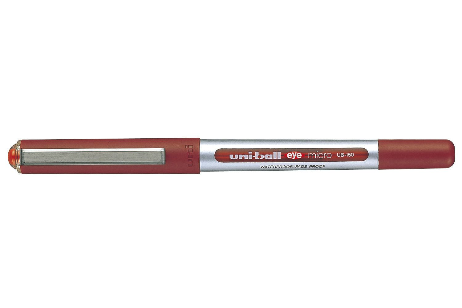 Uni-Ball Eye Fine – Tintenroller, dokumentenecht, mit Kappe, 0,5 mm, Rot