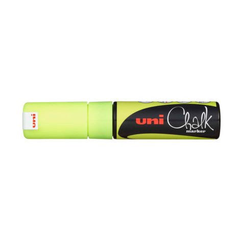 Uni-Ball Kreidemarker – Keilspitze, 8 mm – Gelb