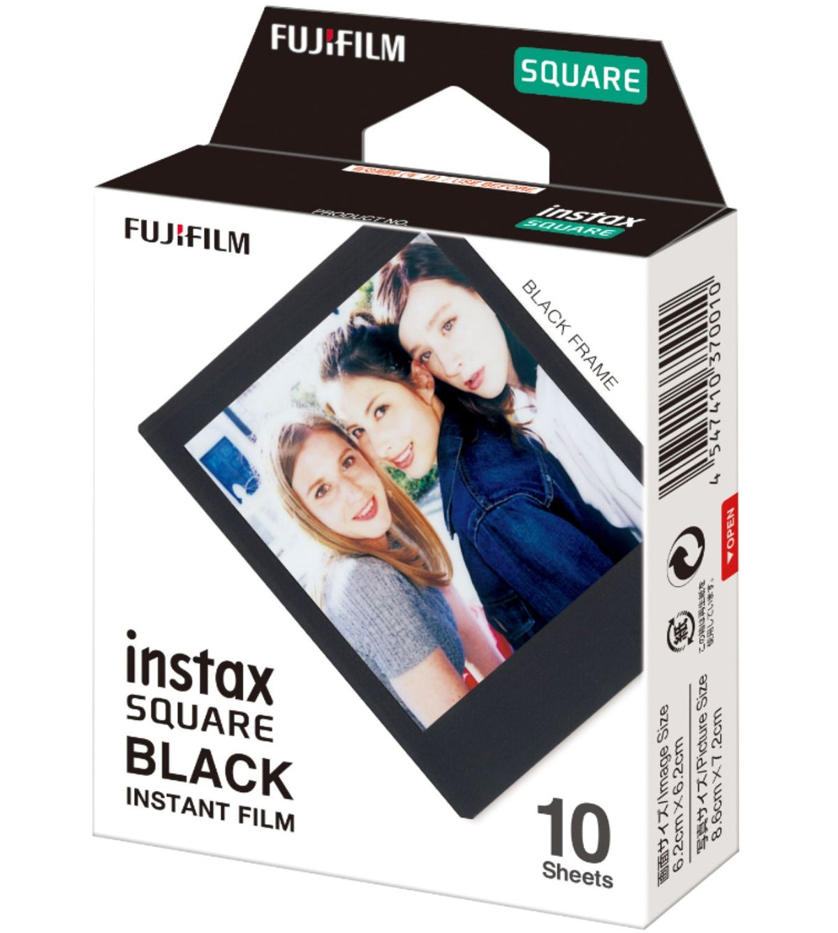 Fujifilm Instax Square Sofortbildfilm – 86 × 72 mm – für Instax SQ6, SQ10, SQ20 und andere – 10er-Pack