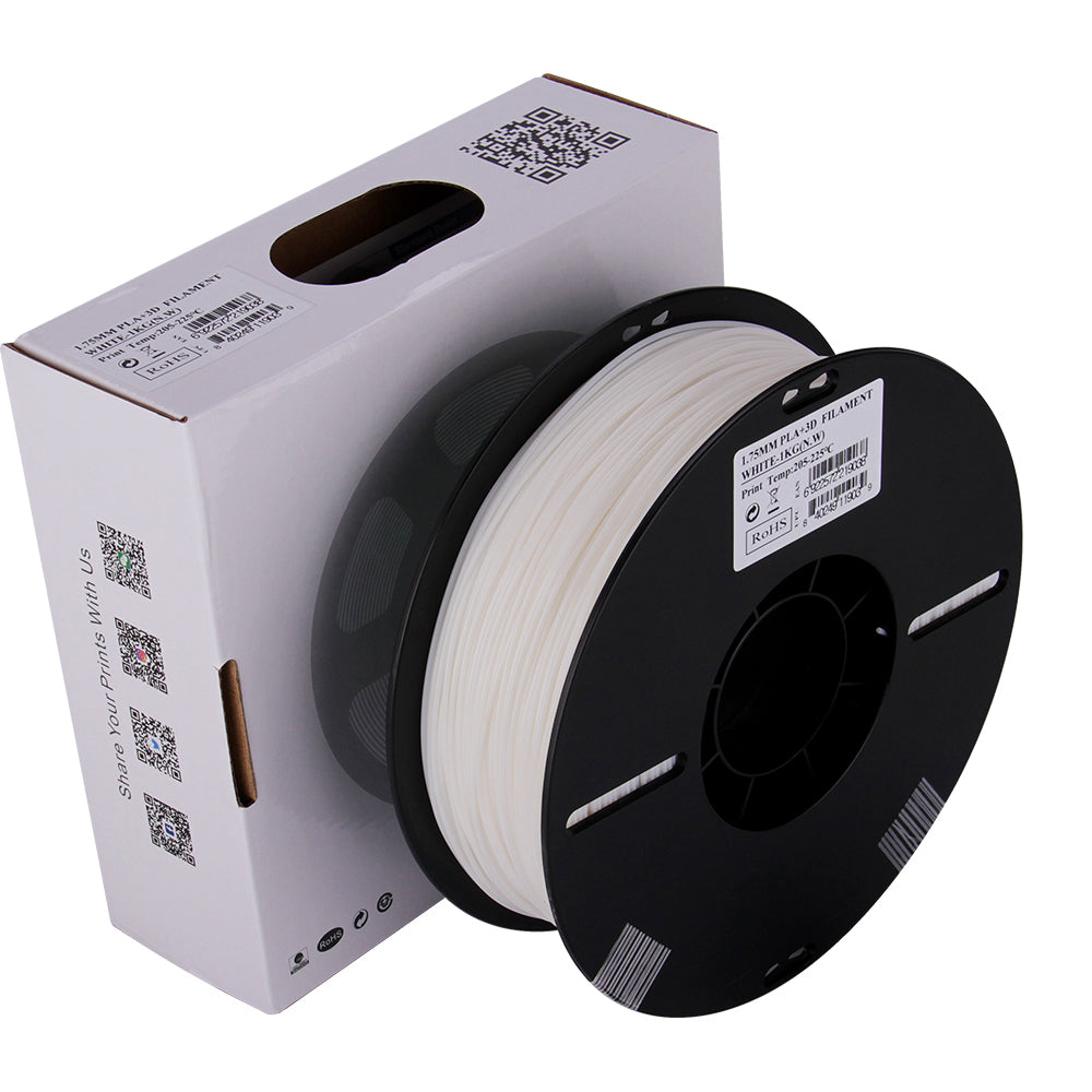 eSUN 3D-Drucker-Filament PLA 1,75 mm Weiss, 1 kg