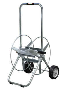 Alba-Krapf Silver Serie II Schlauchwagen 100 m – silber, B 530 × H 947 × T 562 mm
