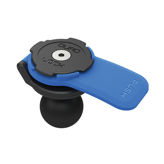 Quad Lock 1" Kugeladapter – für Quad Lock – Schwarz/Blau, Nylon/Edelstahl
