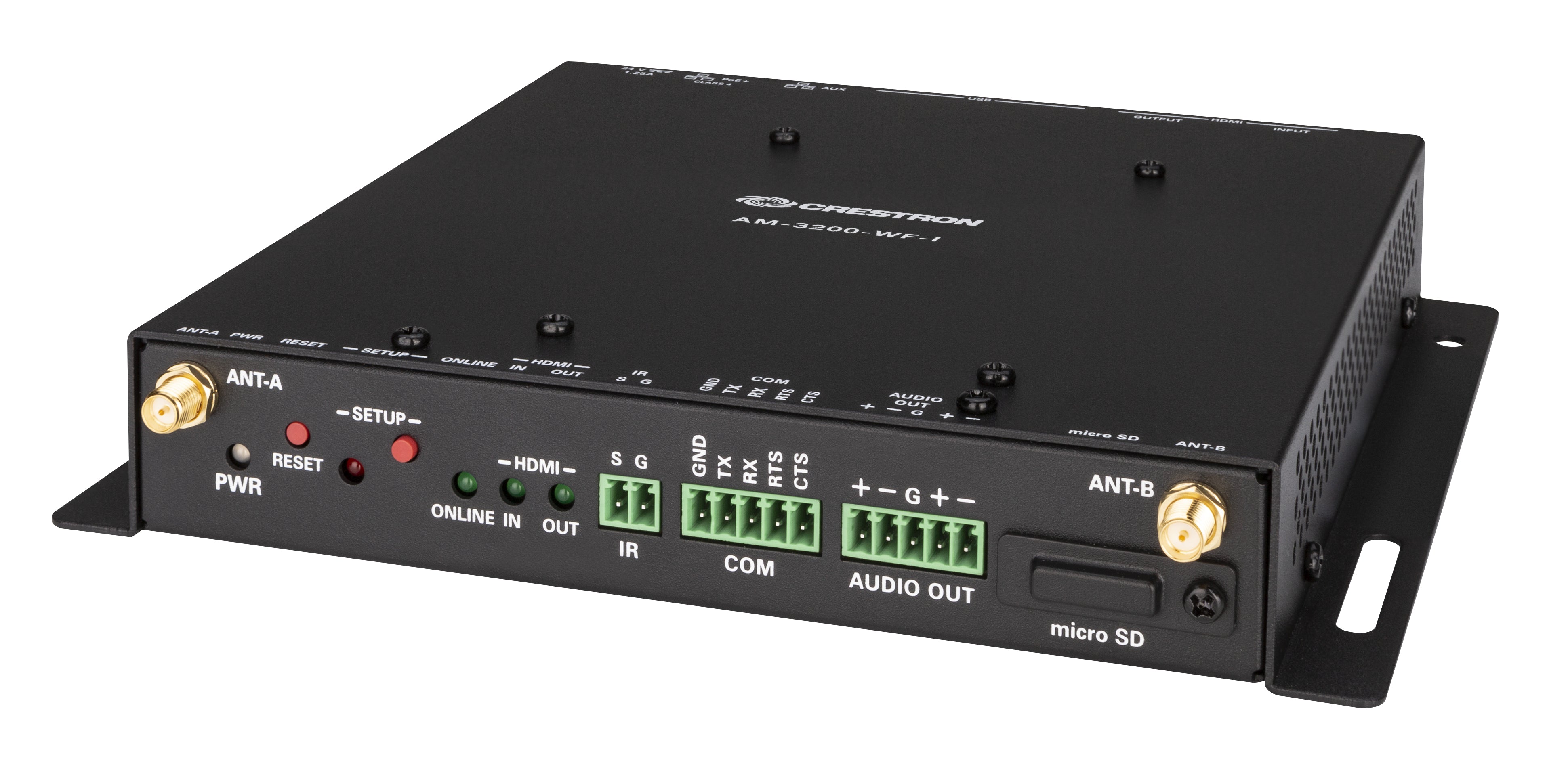 Crestron AM-3200-WF-I – AV-Receiver, LAN & WLAN, 1× HDMI Eingang, 1× HDMI Ausgang, 4K@60 Hz, 30 m, HDCP 2.2, PoE