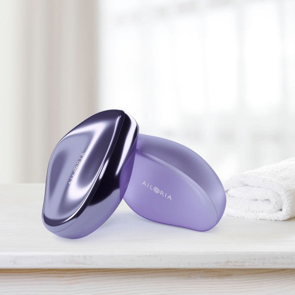 Ailoria Hornhautentferner und Nano-Glas-Rasierer – wasserfest, mit Gleitmodus – violett – Kunststoff