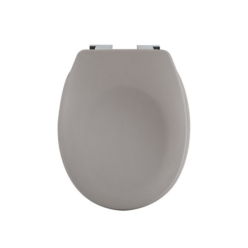 Spirella Neela – Toilettensitz – ABS, Duroplast, matt, Taupe, mit Deckel, Soft-Close, 37,3 × 45,5 cm