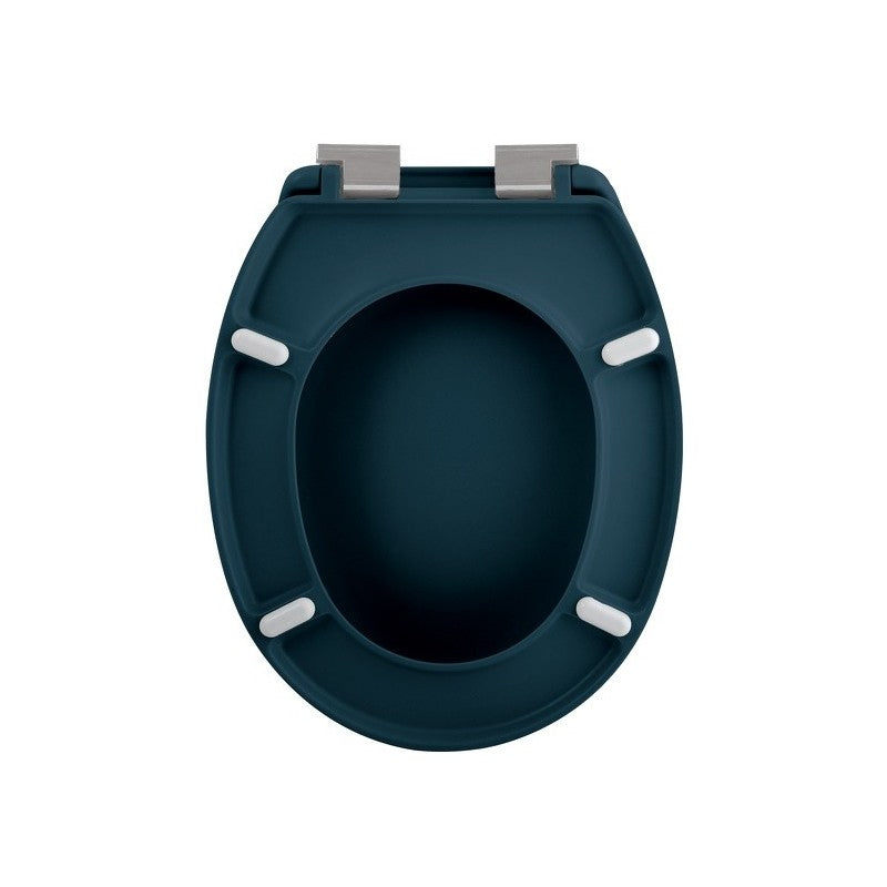 Spirella WC-Sitz Neela – Duroplast, Absenkautomatik, Petrol, 37,3 × 45,5 cm