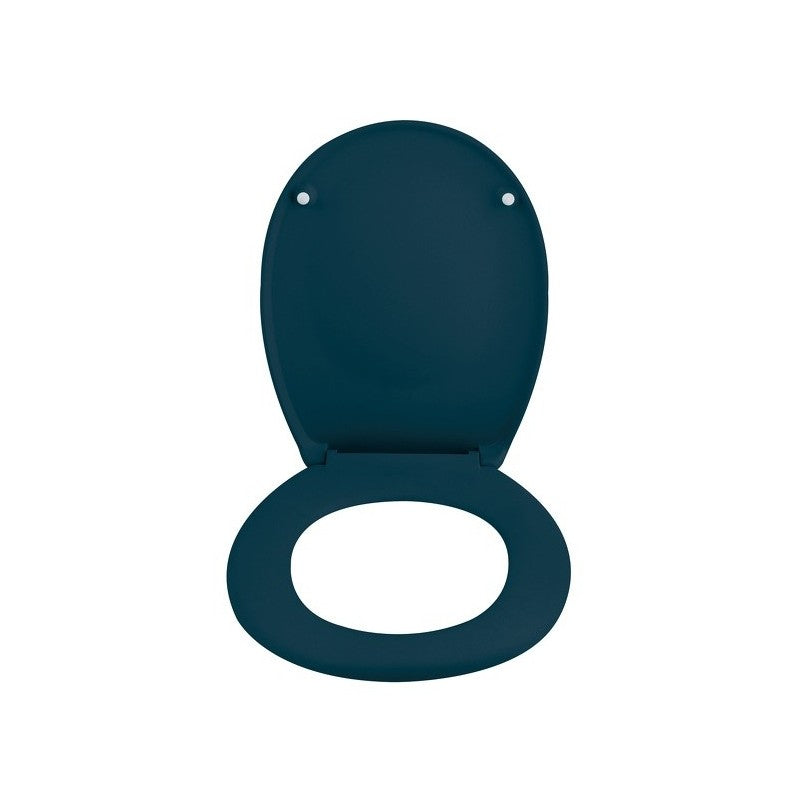 Spirella WC-Sitz Neela – Duroplast, Absenkautomatik, Petrol, 37,3 × 45,5 cm