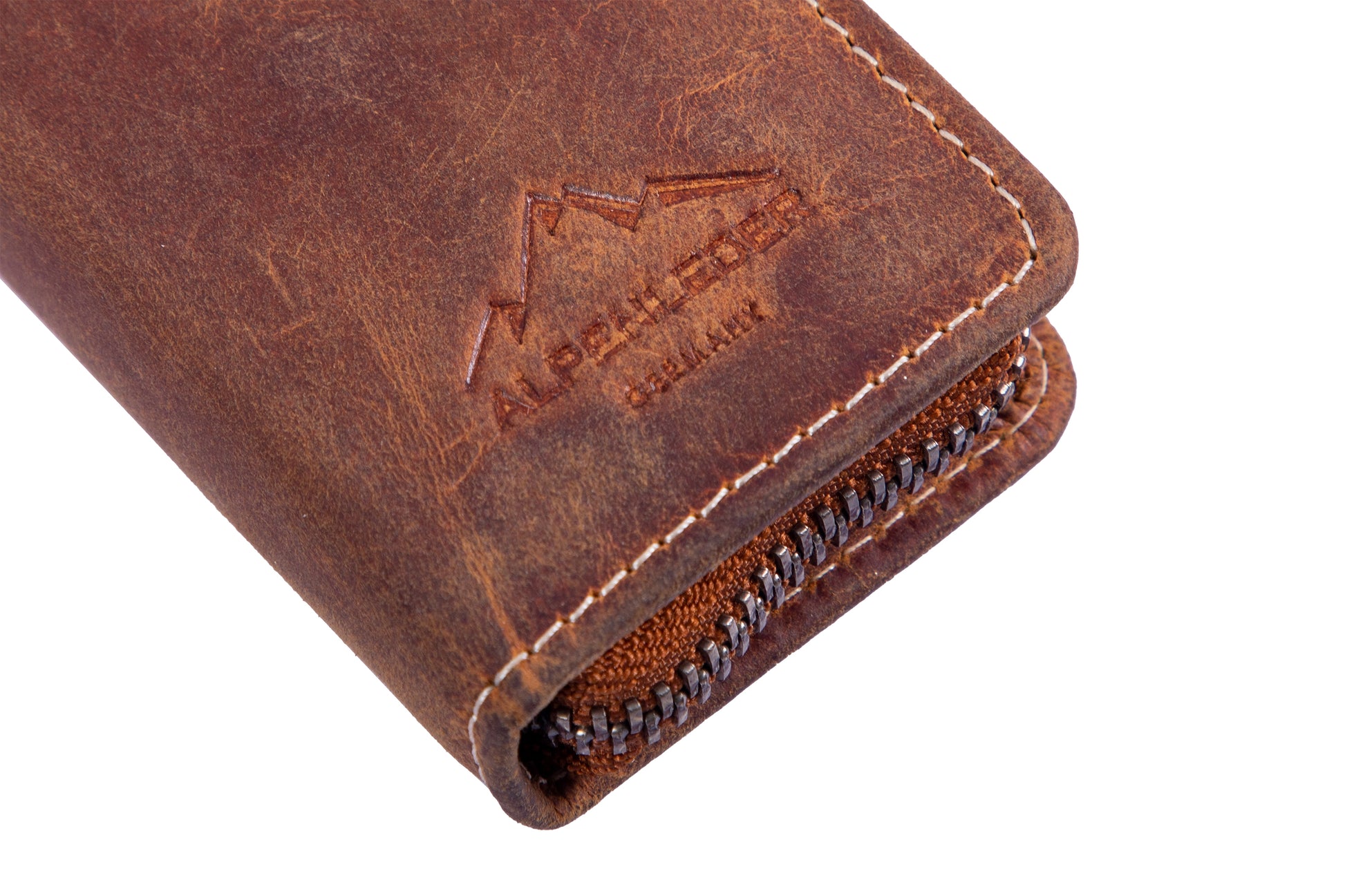 Alpenleder Etui Schlamperetui, leer – wild camel – Leder