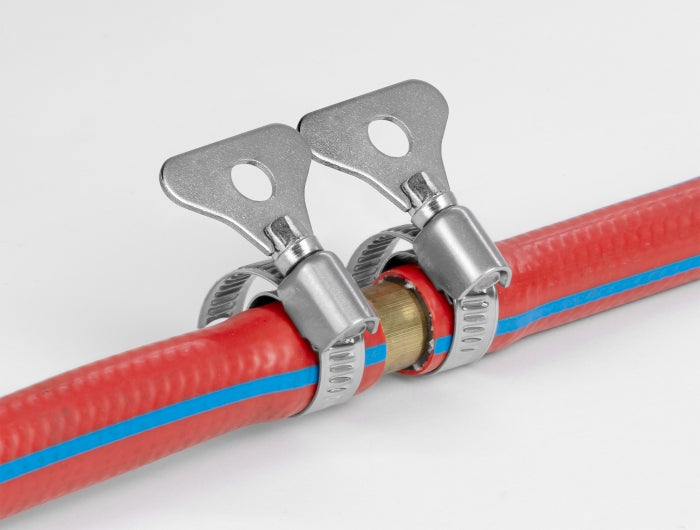 DeLOCK Schlauchschelle mit Flügelmutter – Ø 60–80 mm, Breite 9 mm, Edelstahl, 10 Stk.