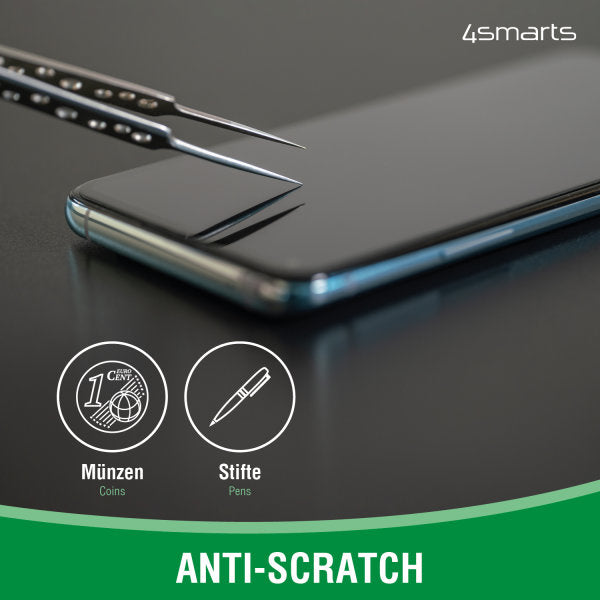 4smarts Displayschutz (Panzerglas), fettabweisend – für iPhone 13/13 Pro/14 und andere