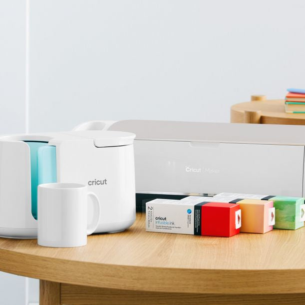 Cricut Tasse – 0,35 l, Keramik, weiss, sublimationsfähig, für Cricut Tassenpresse, 2 Stück