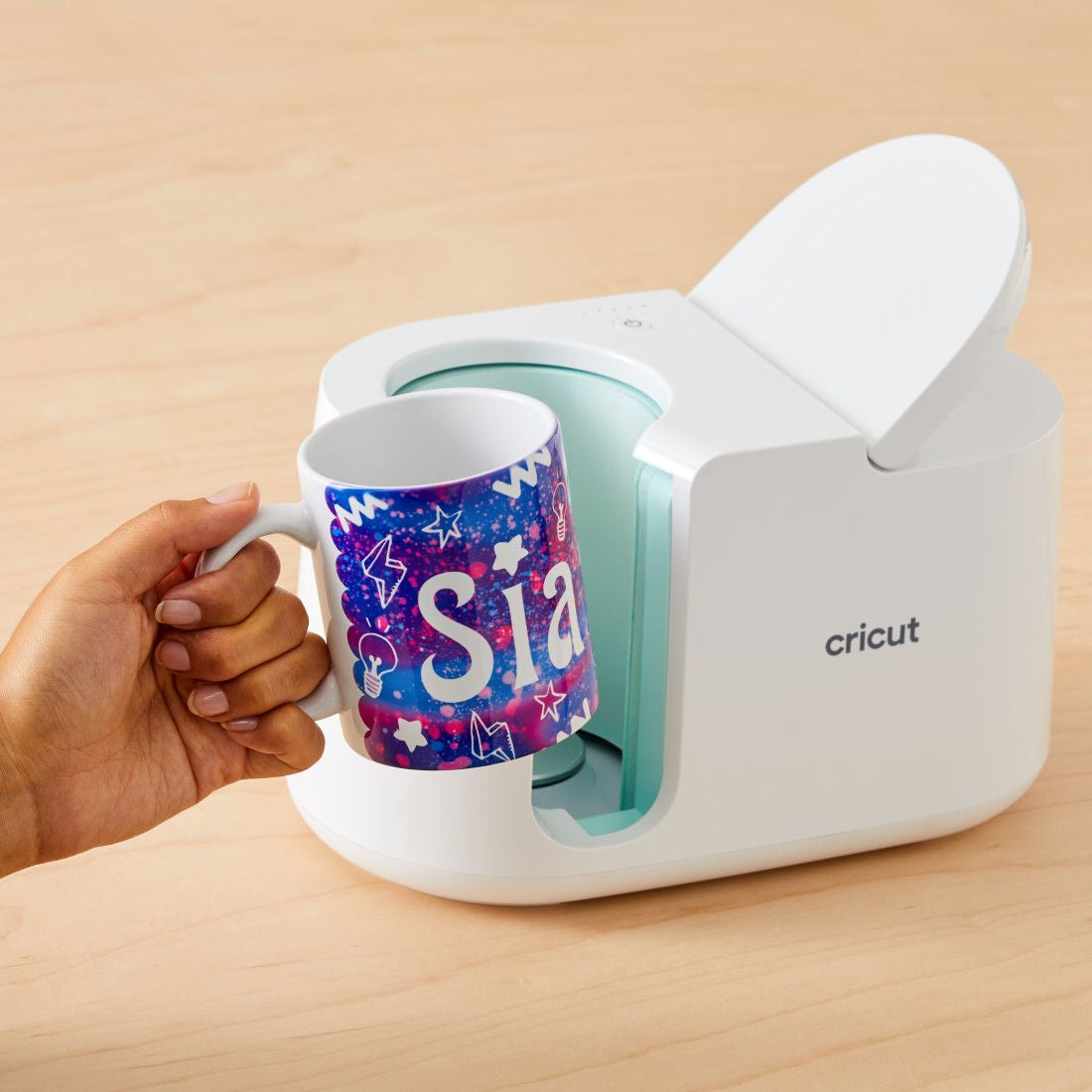 Cricut Tasse – 0,44 l, Keramik, Weiss, 2 Stück, für Cricut Tassenpresse Mug Press