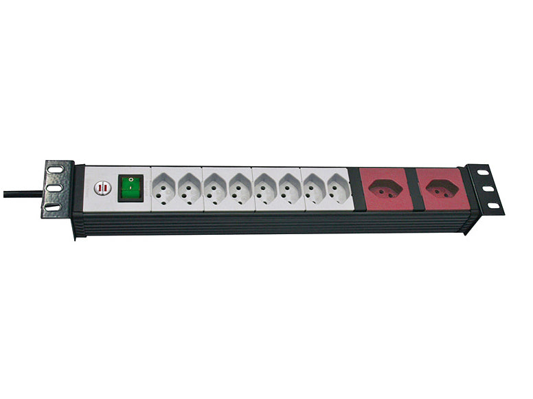 Brennenstuhl Premium-Line – Rack-PDU, 7× T13, Stecker T12, 0U vertikal