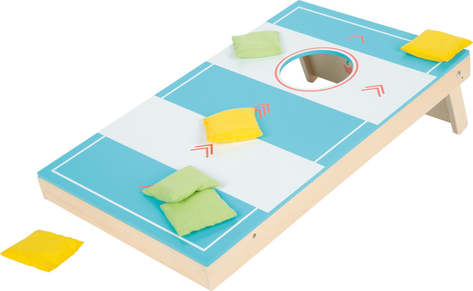 Small foot Cornhole und Sling Puck – Geschicklichkeitsspiel, 1 Spieler, ab 5 Jahren