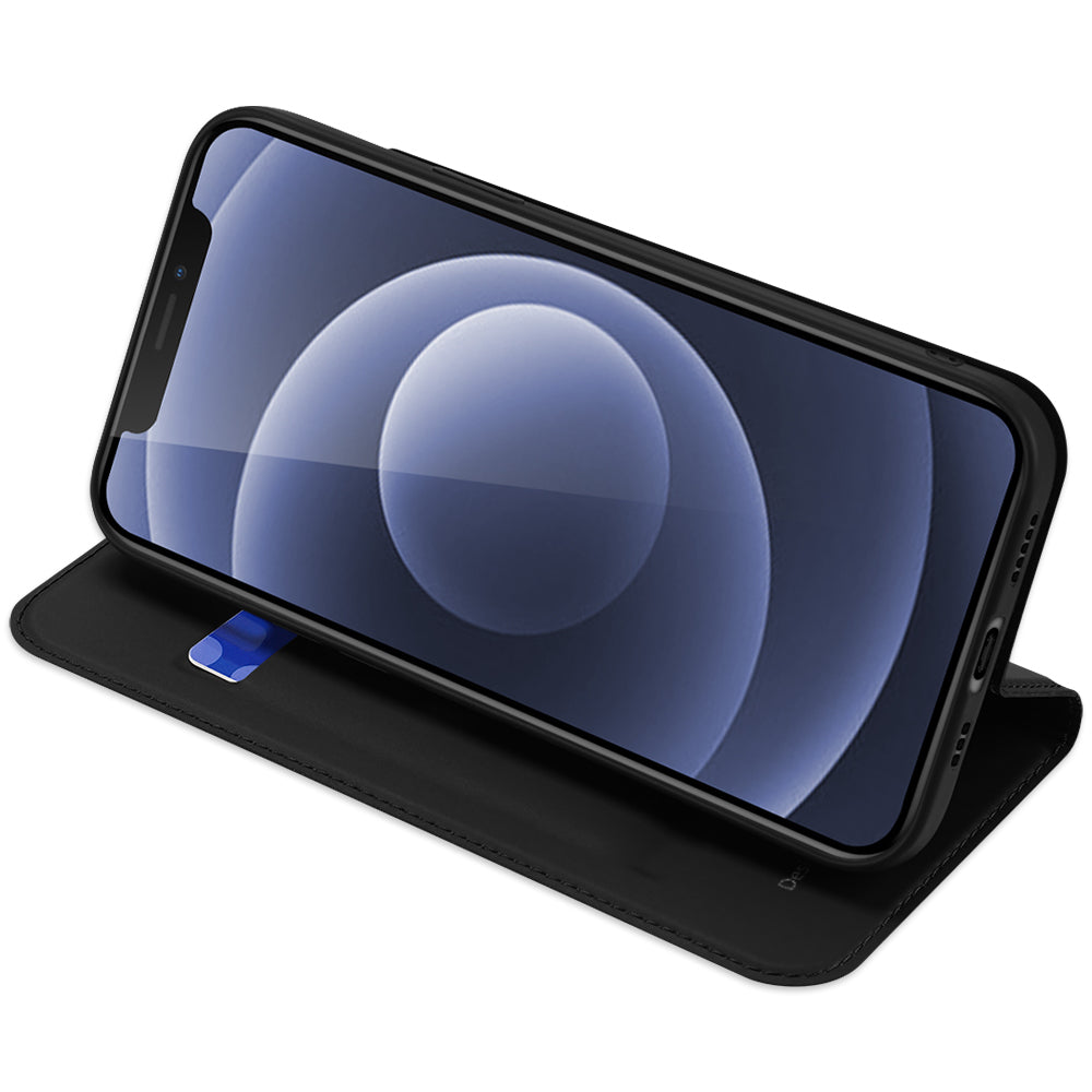 nevox Wallethülle – für Apple iPhone 15 Plus, mit Ständer, 1 Kartenfach, PU+TPU, Schwarz