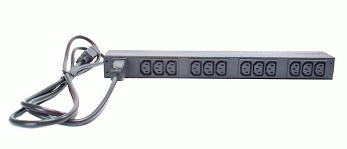 Dell A7067475 PDU 3680 W – C13×12, Eingang IEC C20 – 0U/1U Rack, Horizontal/Vertikal – 2,5 m Kabel – Schwarz
