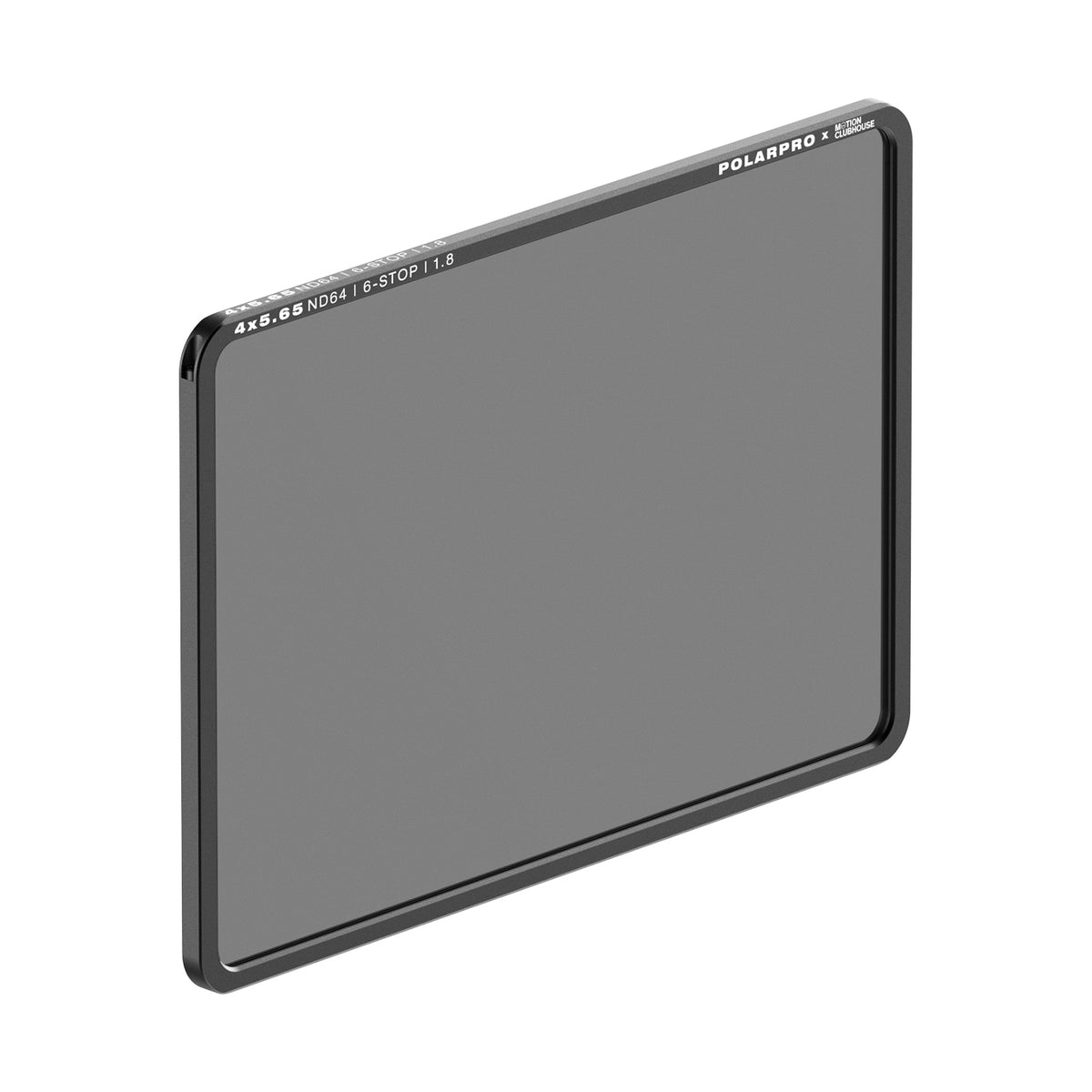 PolarPro ND64 Neutraldichtefilter – 6 Blenden, Aluminium/Glas – für 4×5,65 – mit Tasche