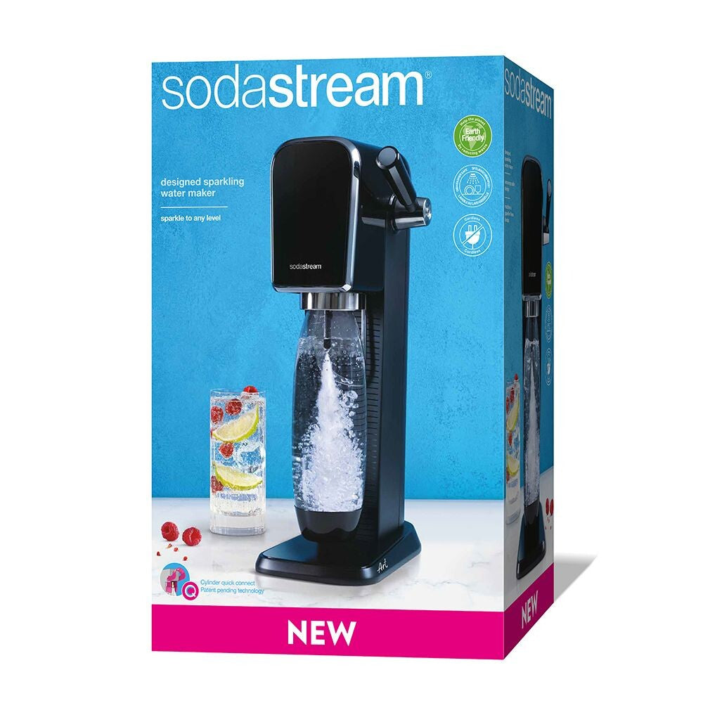 SodaStream Wassersprudler, 1 Flasche, Quick Connect 60 l, Schwarz