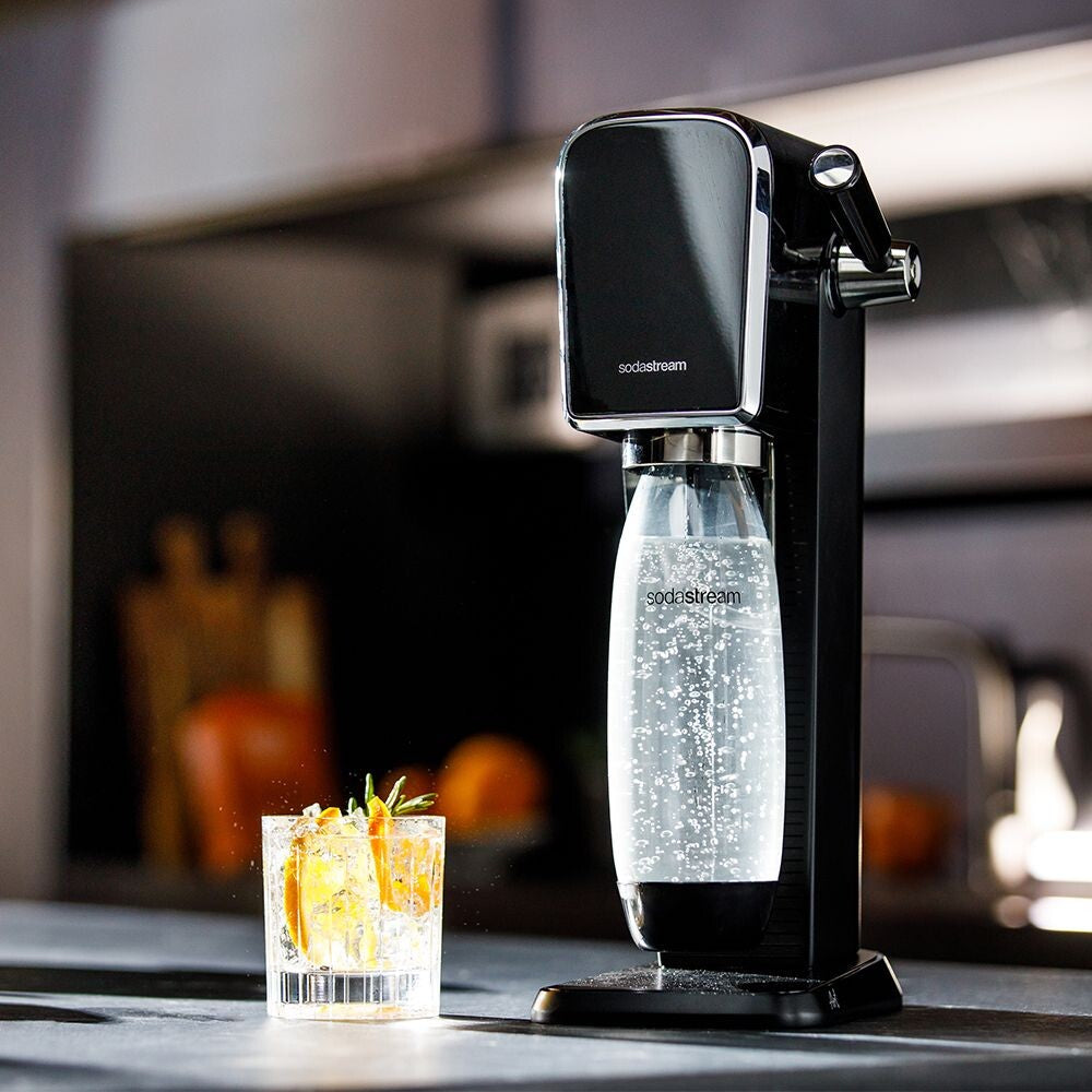 SodaStream Wassersprudler, 1 Flasche, Quick Connect 60 l, Schwarz