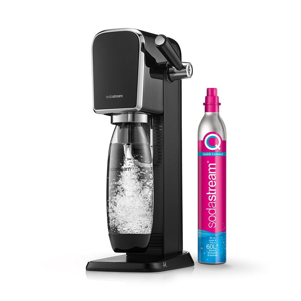 SodaStream Wassersprudler, 1 Flasche, Quick Connect 60 l, Schwarz
