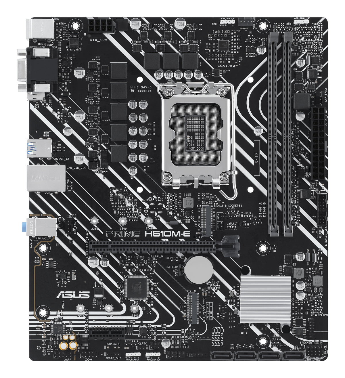 ASUS PRIME H610M-E-CSM – Mainboard – LGA 1700, Intel H610, mATX, DDR5