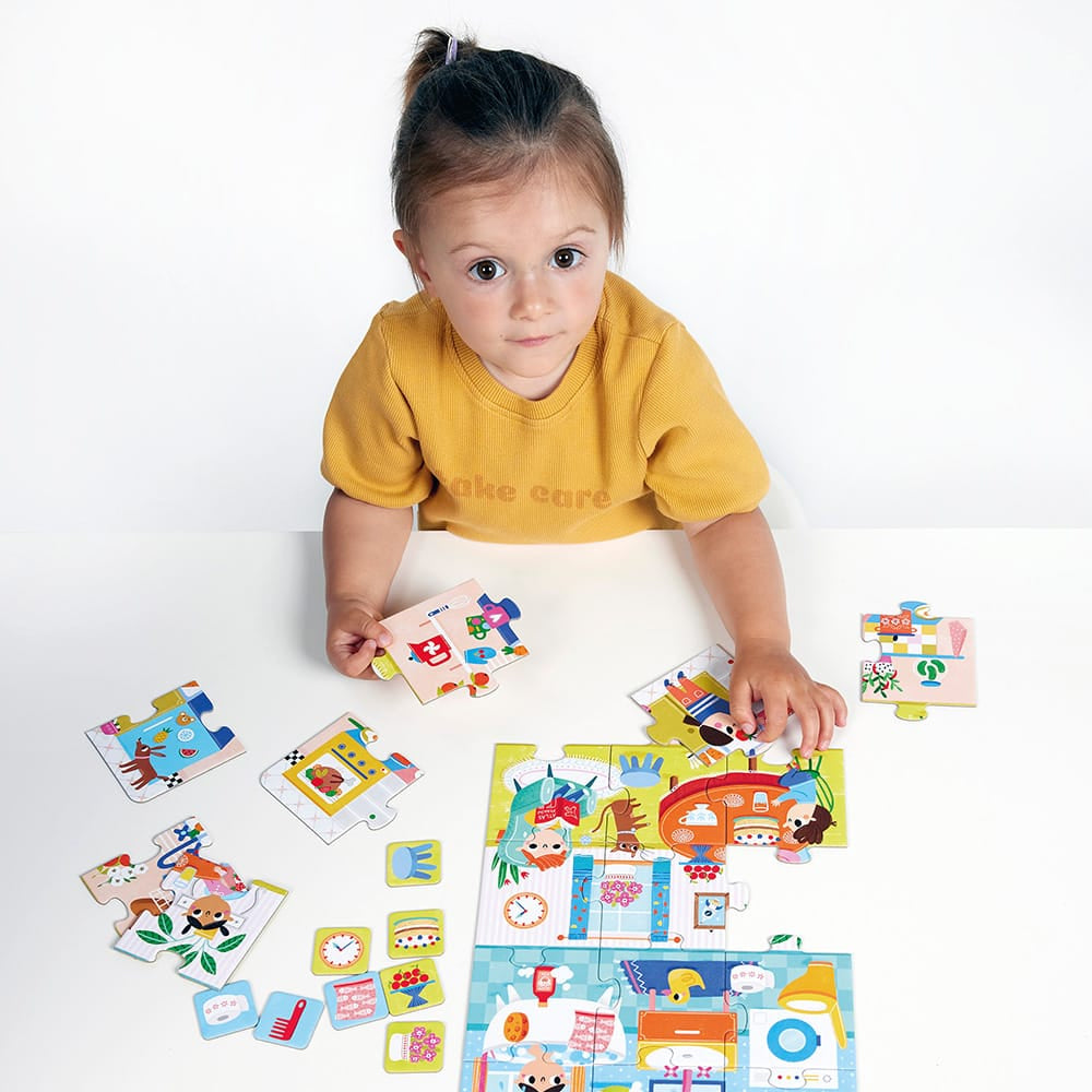 Banana Panda Puzzle Alltägliches – 24 Teile – ab 2 Jahren – mehrfarbig
