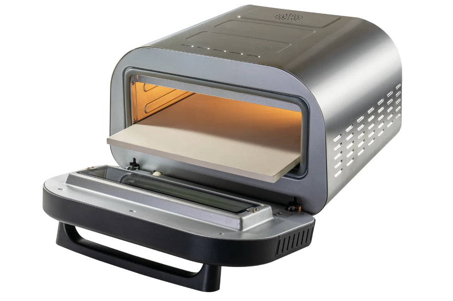 Unold Pizzaofen Luigi 68816 – 1 Pizza, Ø 30 cm, 1700 W – silber/edelstahl