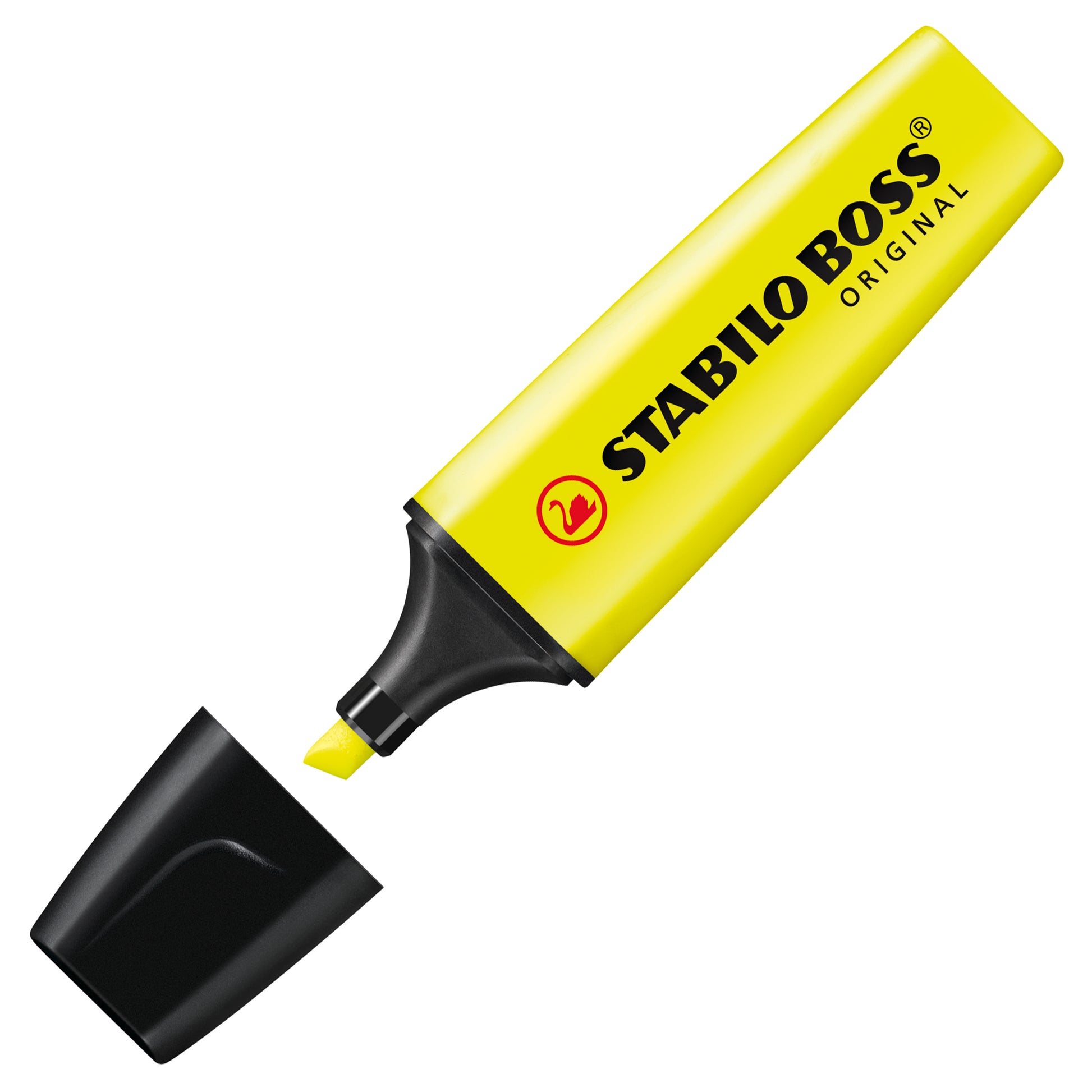 STABILO BOSS Original Textmarker Set 4 Farben – Keilspitze, 2–5 mm, nachfüllbar