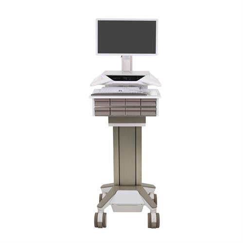 Ergotron CareFit Pro IT-/Medizin-Fahrwagen – elektrisch höhenverstellbar
