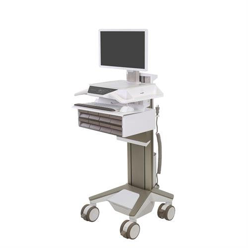 Ergotron CareFit Pro IT-/Medizin-Fahrwagen – elektrisch höhenverstellbar