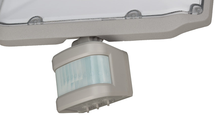 Brennenstuhl Aussenwandleuchte – 3000 K – IP44 – Netzbetrieb – mit Bewegungsmelder – Grau – Metall